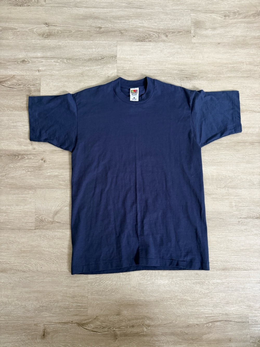 Vintage Single Stitch Blank T-Shirt Navy